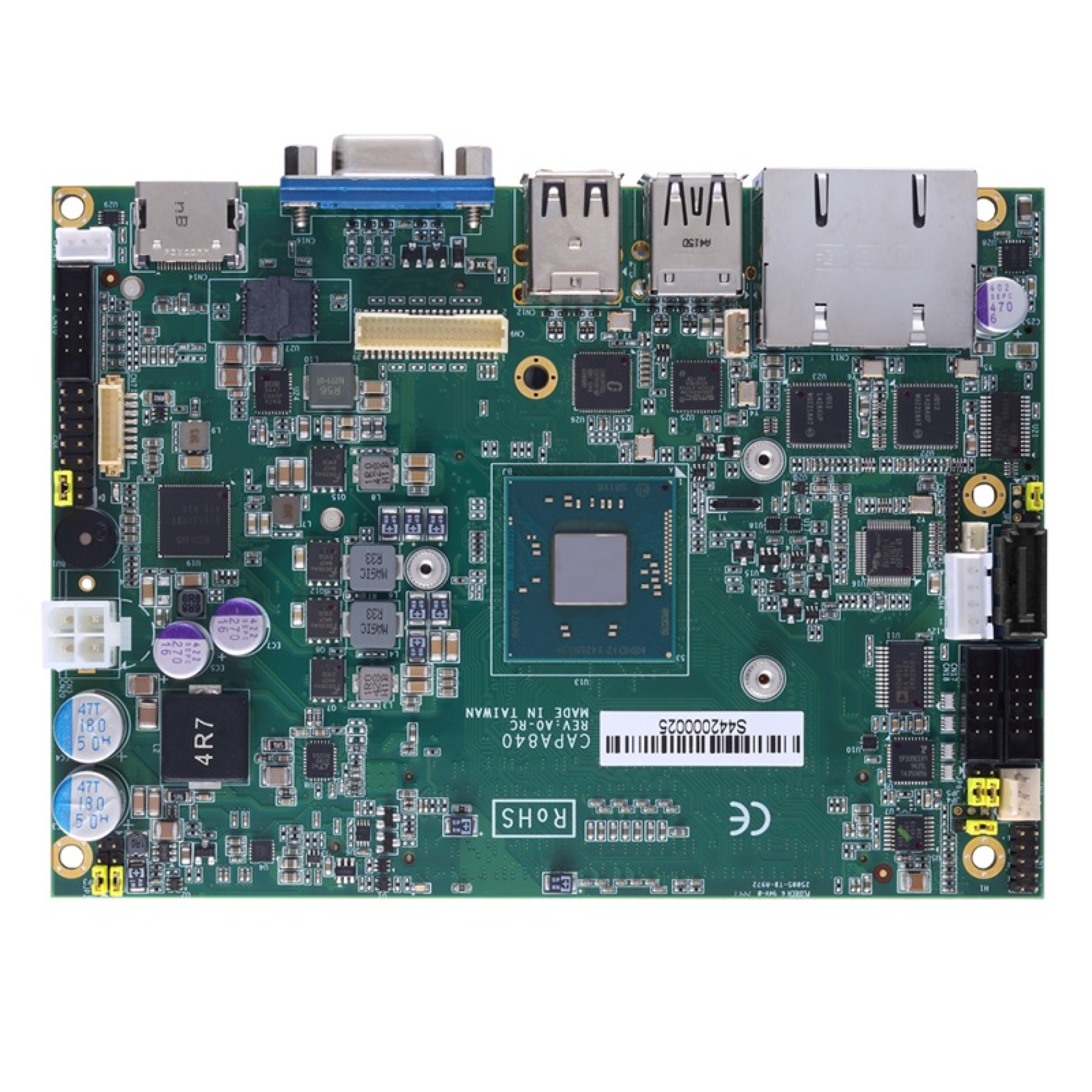 CAPA840 3 5 Intel Atom Axiomtek SBC VGA HDMI LVDS ZIO