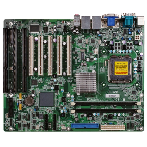 EL620-C Industrie-ATX Intel G41 Core 2 Duo mit 5 x PCI, 3 x ISA & 8 x COM (Hauptansicht)