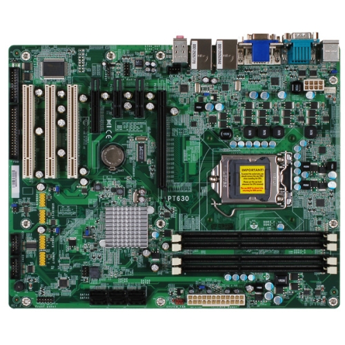 PT630-NRM Industrie-ATX Intel Q57 Core i3 i5 i7 mit 1 x PCIe[x16],[x4] 2 x PCIe[x1] & 3 x PCI Steckplätze