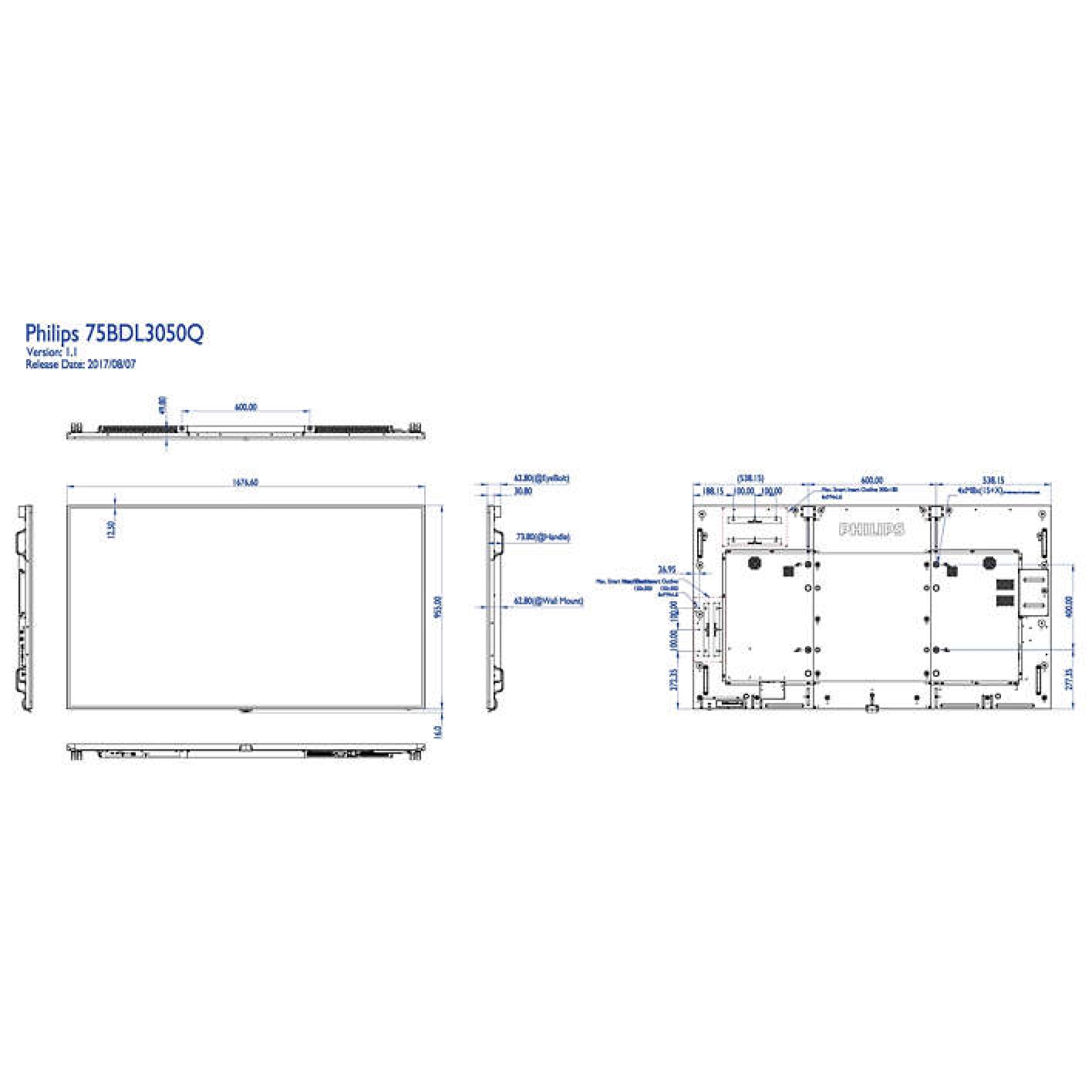 75BDL3050Q/00 | Official Philips Distributor and Integrator