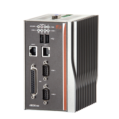 rBOX100 DIN-Mount Intel Atom Z510/520PT Fanless Computer System with 8 DIO 