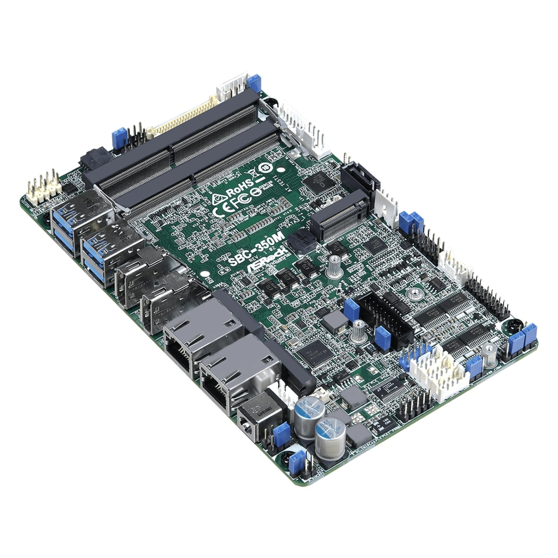 ASRock Industrial SBC-350 8th Gen Intel Core 3.5" Single Board Computer ...