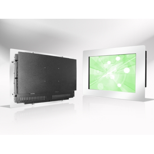 ISPM2155-WH30C0 21,5"-Monitor mit IP65-Einbau und Edelstahlrahmen (Vorder- und Rückseite)