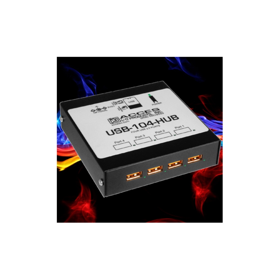 Robuster, industrietauglicher USB-Hub mit vier Anschlüssen