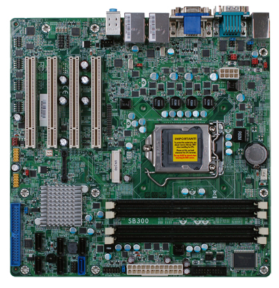 SB300-C Micro ATX Intel B65 i3/i5/i7 Motherboard with 4 PCI