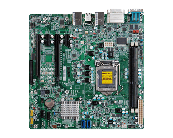 DFI SB331-D Low Cost Micro ATX Intel H61 i3/i5/i7 Motherboard with 2  PCIe[x16] & 2 PCIe[x1