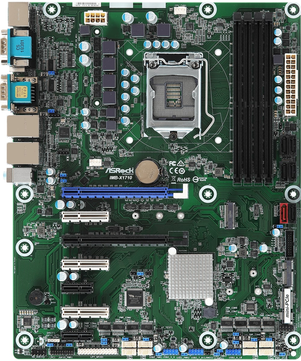 ATX Industrial Motherboard with 8th/9th Generation Intel® Core™ Processor,  DDR4 DRAM, Option: 4G+LTE Function - AAEON