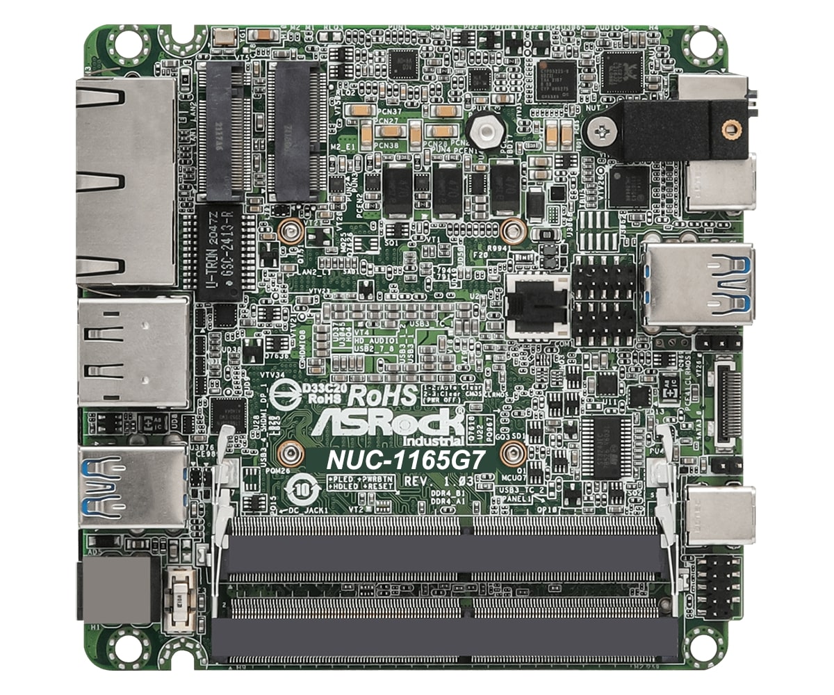 ASRock Industrial NUC-1165G7 11th Gen Intel Core I7-1165G7 NUC