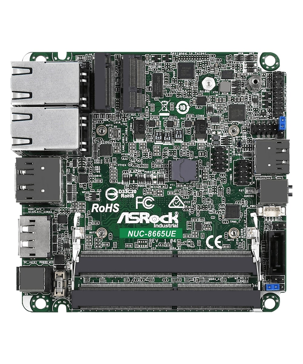 ASRock Industrial NUC-8665UE 8th Gen Intel Core i7-8665UE NUC Motherboard - Assured Systems